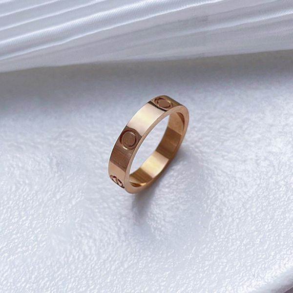 

gold ring for women engagement rings designer love heart stainless steel jewelry 2022 luxury wedding fashion accessories golden plated etern, Silver