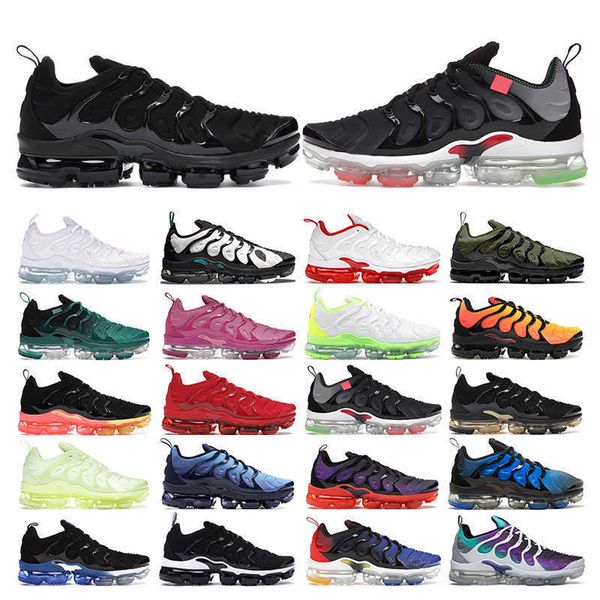 

running shoes sports sneakers trainers triple black white obsidian cool grey rough green jogging walking fashion outdoor tn plus for men