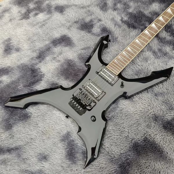 

ksg rare electric guitar glossy black finish 24 frets kevin shi rare guitars