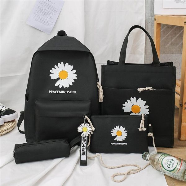 

school bags student foreign bag trade piece set double back versatile little daisy bag double shoulder female 220928