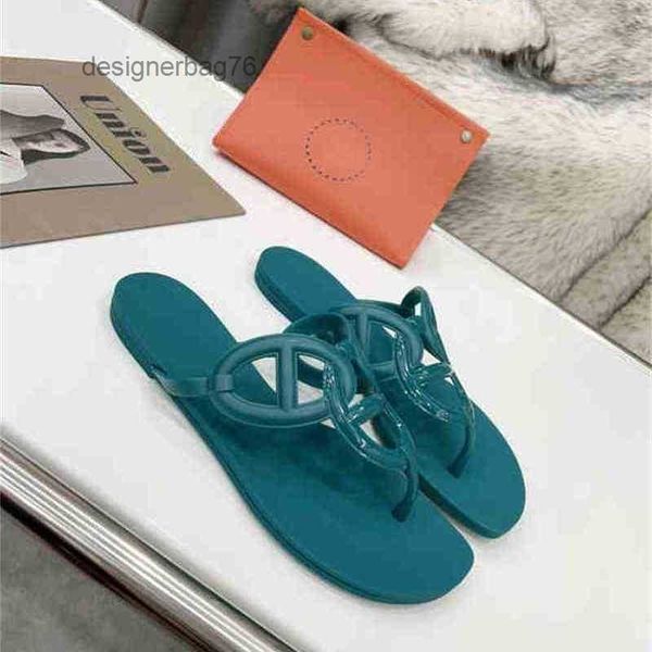 

silpper designer slippers lady sandals hermee shoes outdoor women designer egerie sandal slipper summer beach chain flat h slides jelly one, Black