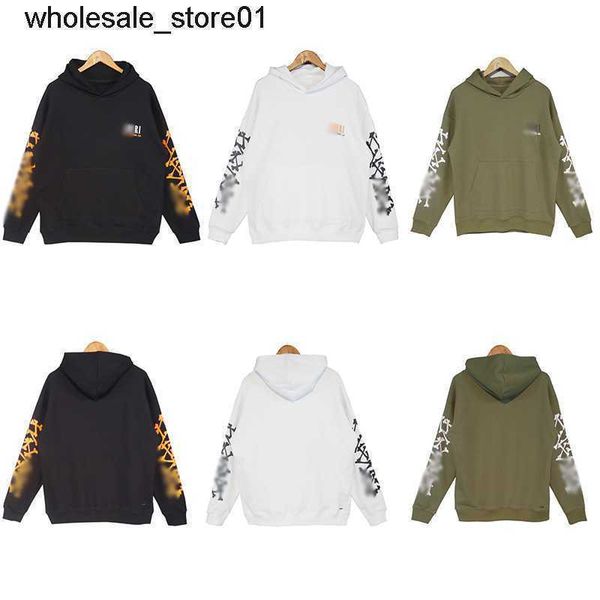 

men's hoodies designer sweatshirts amirs fashion brand new letter printed couple hoodie, Black