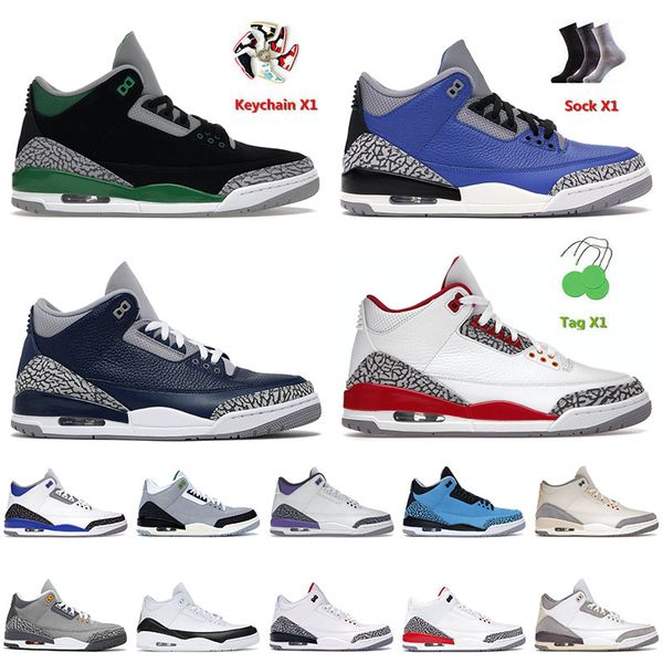 

2022 arrival basketball jumpman shoes 3 3s iii pine green georgetown cardinal red laser orange fragment racer blue medium grey sneakers trai