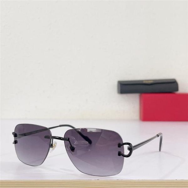 

Woman Polarized Sunglasses Designer Mens Fashion Eyeglasses Frameless Signature C de Carti Sun Glasses Blue Brown Black Red Unique Rectangle Eyewear Sunshade