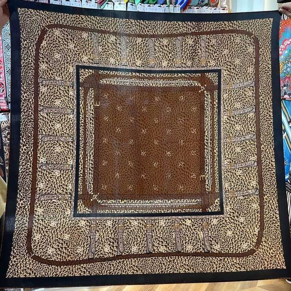 

scarves autumn totem brown square general decorative printing cashmere velvet scarf shawl female 220929, Blue;gray
