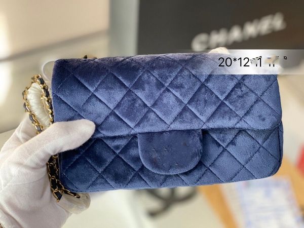 

2022ss womens designer classic mini flap bags ghw crush gold ball quilted matelasse velvet chain crossbody shoulder purse vanity cosmetic c