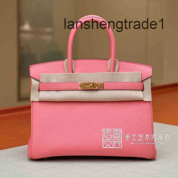 

2023 female designer handbags bag togo calfskin 8w lipstick powder bk30cm gold buckle leather herme handbag kevs 75l7