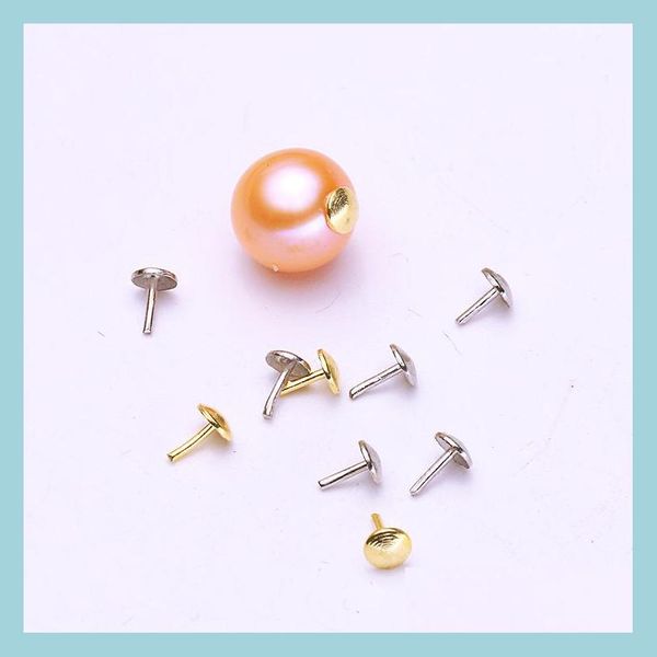 

jewelry settings diy pearl plug s925 sterling sier concealer 3 color round bead accessories drop delivery 2021 jewelry vipjewel dha1x, Slivery;crystal