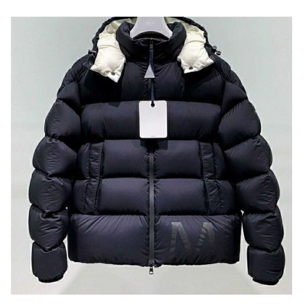 

2020 fashion brand classic down jacket casual hooded thickened warm winter men's and women's coats, Black
