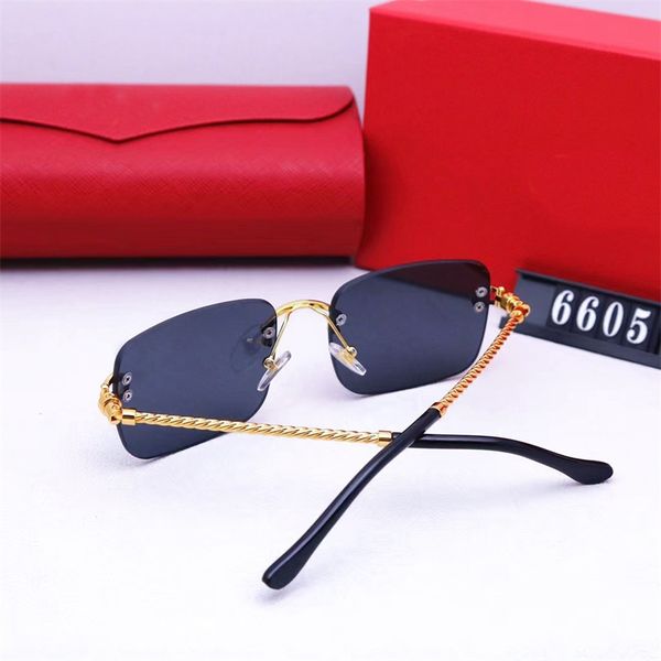 

designers sunglasses for women and mens luxury sunglass small frame head eyeglasses cjeweler casual frameless gafas de sol vintage rimless p, White;black