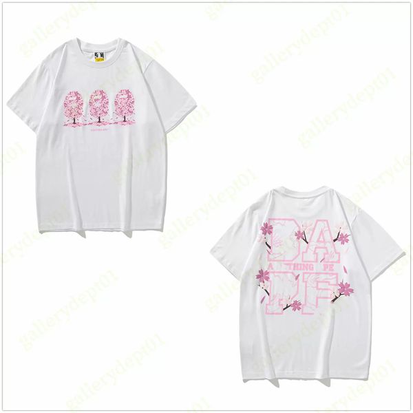 

mens t shirt designer t shirts women tshirts glow-in-the-dark shark print anti pilling embroidery sakura limited edition clothes classic tsh, Gray