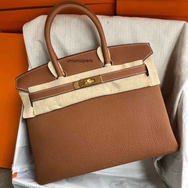 

designers handbags birkin designer h home bag 2023 new fashion versatile togo leather handbag litchi pattern 30 35 bride large ayw