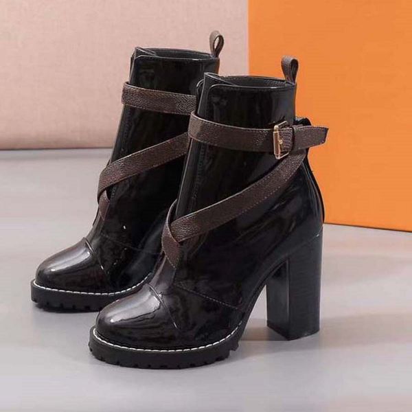 

designer boots luxury brand boot genuine leather martin boots ankle booties woman short boot sneakers trainers slipper sandals by hoe99 039, Black