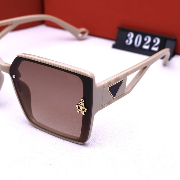 

designer mens p sunglasses polaroid lens beach fashion sun glasses for woman classic with box 3022, White;black