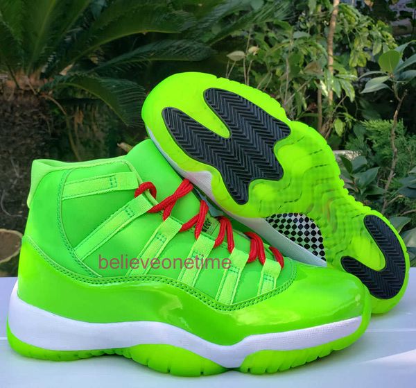 

jumpman 11 green red chucky dunky cow men basketball shoes 11s trainers legend blue gym red unc concord bred space jam sports sneakers