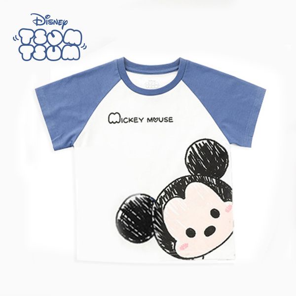 

disney new style children's short sleeved t-shirt wholesale cartoon cotton home clothes, Blue