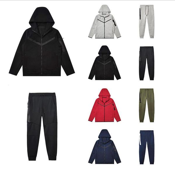 

new tech fleece mens designers sports pants hoodies jackets space cotton trousers womens tracksuit bottoms man joggers running pant muti col, Black