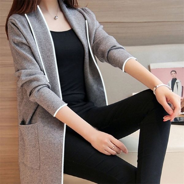 

womens knits tees women lapel casual solid color plus velvet jacket long sleeve loose cardigan warm long fleece coat cardigan women sweater, White