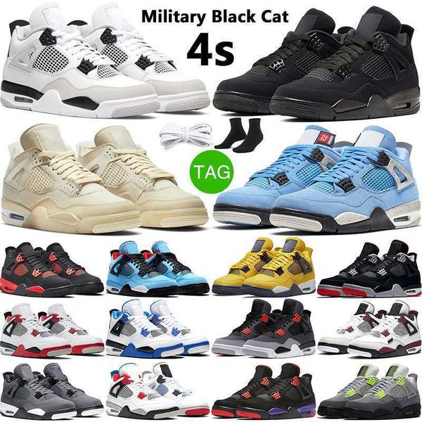 

basketball shoes sports trainer military black 4s sail university blue red thunder pure money black cat cool grey men women