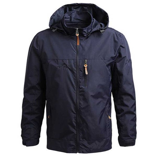 

men's jackets outdoor hiking jackets sports waterproof windbreaker breathable hooded coat men casual tactics military jackets plus size, Black;brown