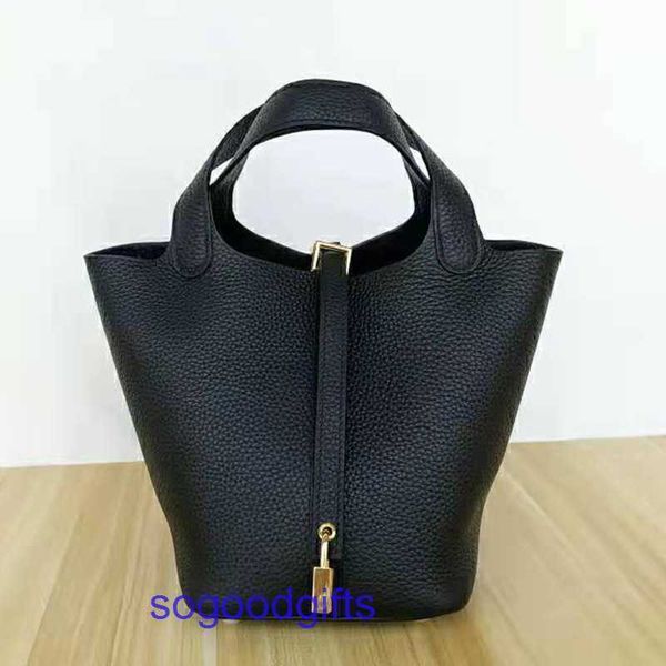 

women's designer bags genuine leather picotin lock herme handbags tote bag mingyang leather goods vegetable basket portable one shoulde
