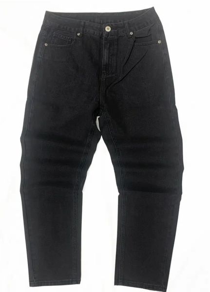 

men's straight leg denim jeans / length long length/details washed, Blue