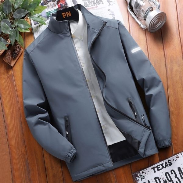 

mens jackets causal jackets for men stand collar lightweight jacket fall coats men fashion clothing thin coats streetwear solid color 220929, Black;brown