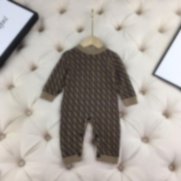 

baby desiger clothes letter printed baby rompers spring autumn romper knitted kids designer cartoon infant jumpsuits clothing with beanie ca, Blue