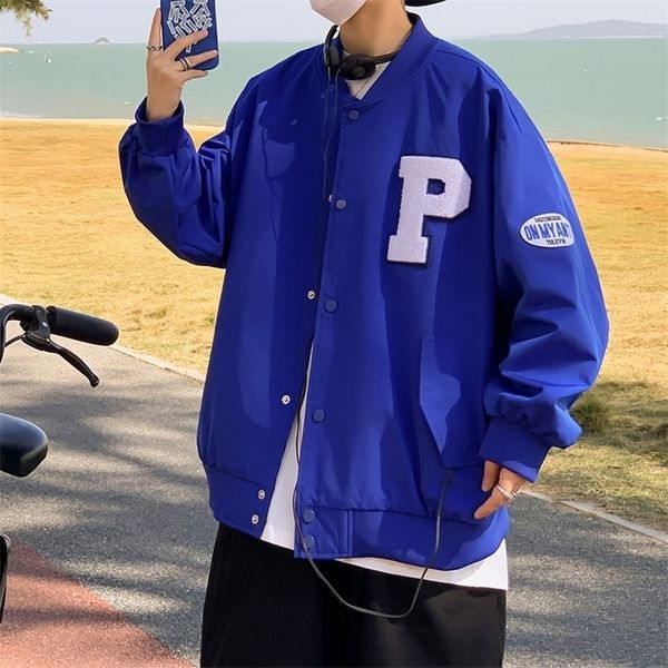 

mens jackets autumn varsity baseball jacket men hip hop harajuku letter print bomber jackets fashion streetwear men college coats 220929, Black;brown