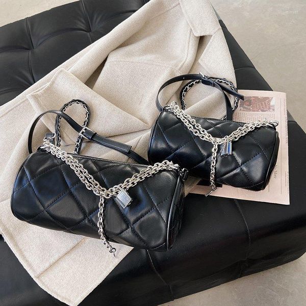 

evening bags fashion chain crossbody bag for women designer messenger girls sac solid color leather shoulder female handbag