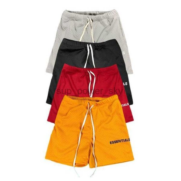 

mens shorts essential designer multi thread mesh shorts muscle exercise fitness drawstring letter capris men short pants, White;black