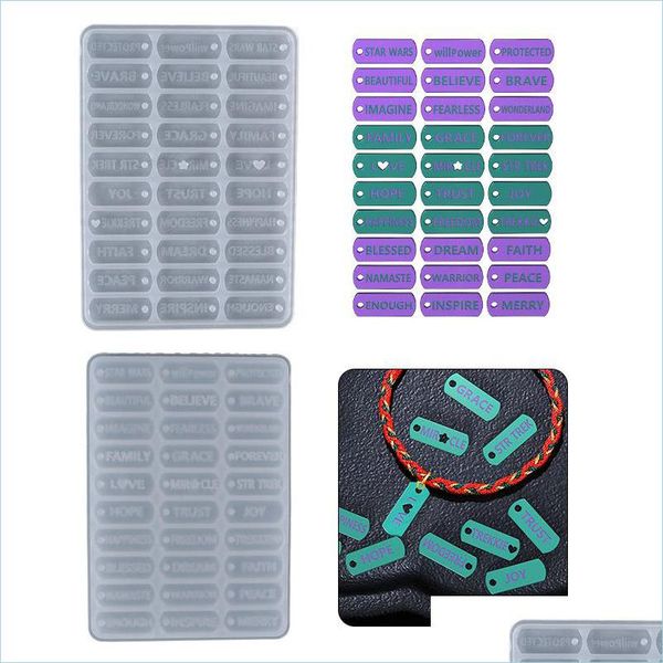 

molds jewelry molds epoxy resin mod inspiration words keychain earring pendant making mold diy charms craft accessory drop delivery 2 dheti