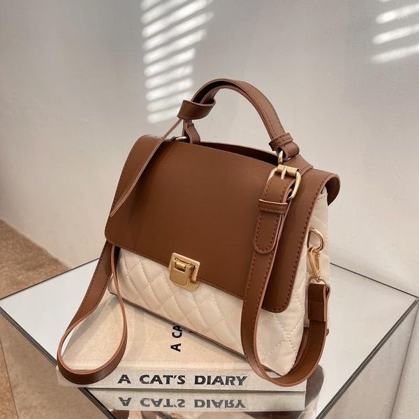 

evening bags autumn winter tote bag shoulder portable messenger commuter splicing diamond