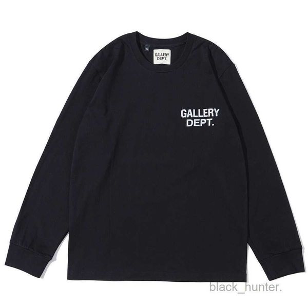 

mens hoodies designer galery dept sweatshirts basic letter slogan print star same round neck men women's long sleeved t-shirt fashion t, Black