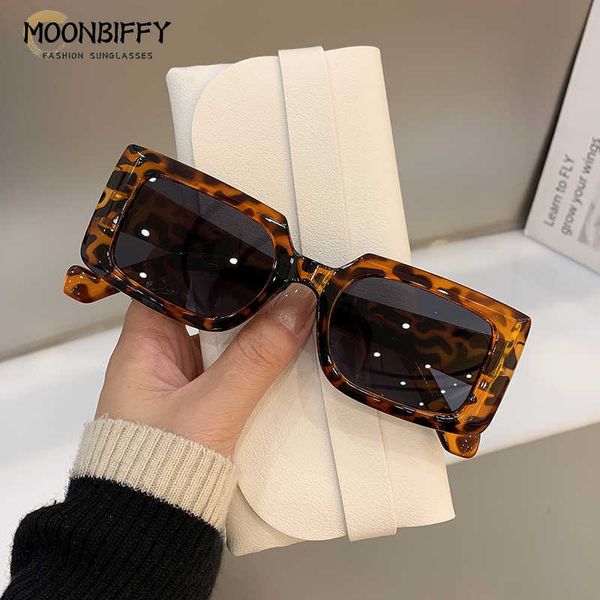 

sunglasses all match square frame sunglass fashion trendy men women shades glasses cycling driving goggles female leopard eyewear uv400 0928, White;black
