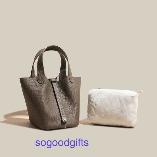 

women's designer bags genuine leather picotin lock herme handbags tote bag 2022 new vegetable basket bag leather women's versatile