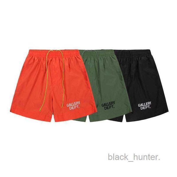 

mens pants designer galery dept los angeles alphabet design drawstring shorts straight tube unisex, Black