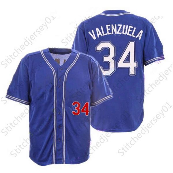 

baseball jerseys fernando valenzuela 1981 blue white grey cream ws hall of fame patch mexico white black fashion hemp-grey men, Blue;black