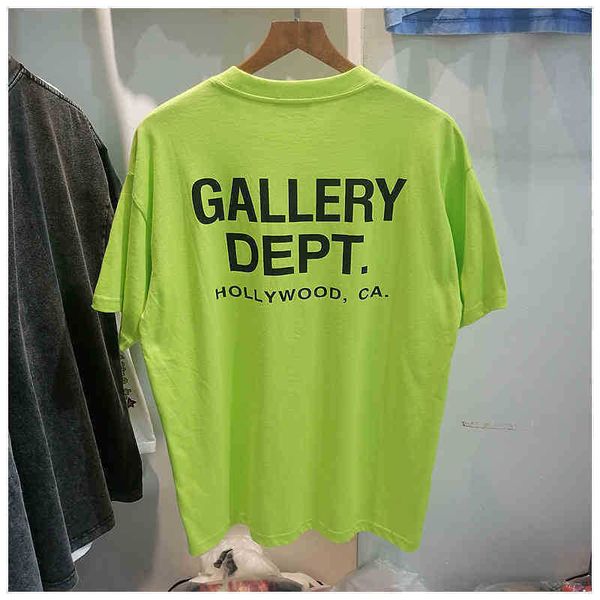 

men's t-shirts designers gallerydept t-shirts galery basic high street fashion brand loose cotton simple versatile women's round n, White;black