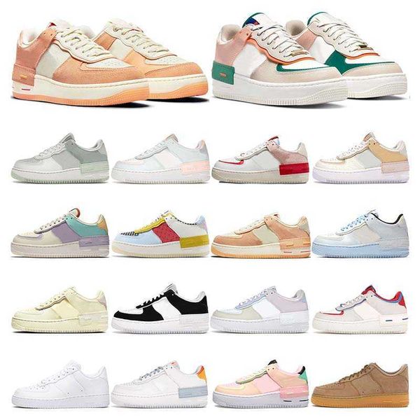 

shadow men women casual shoes classic low white black pistachio frost patchwork sisterhood cracked leather platform sports sneakers shoe