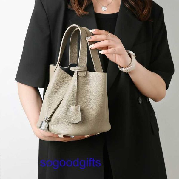 

women's designer bags genuine leather picotin lock herme handbags tote bag 2022 new bag cowhide women's simple fashion vegetable b