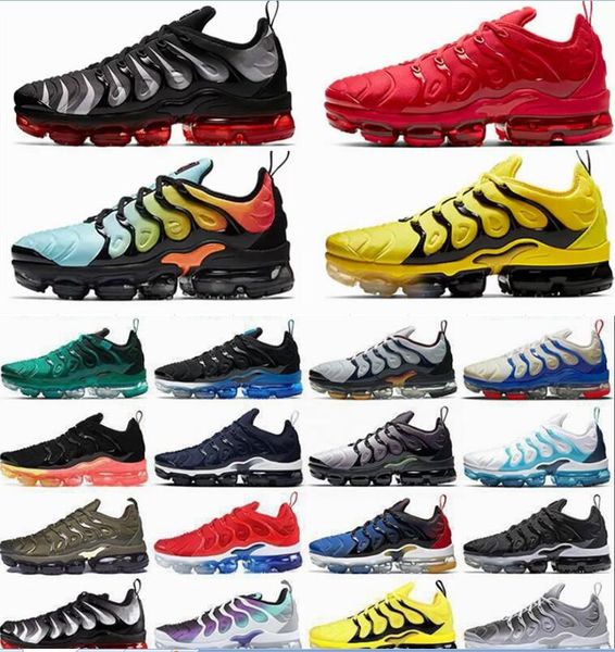 

2022 tn plus running shoes black atlanta cherry black royal digital camo hyper blue bleached bumblebee active fuchsia men women mint orange