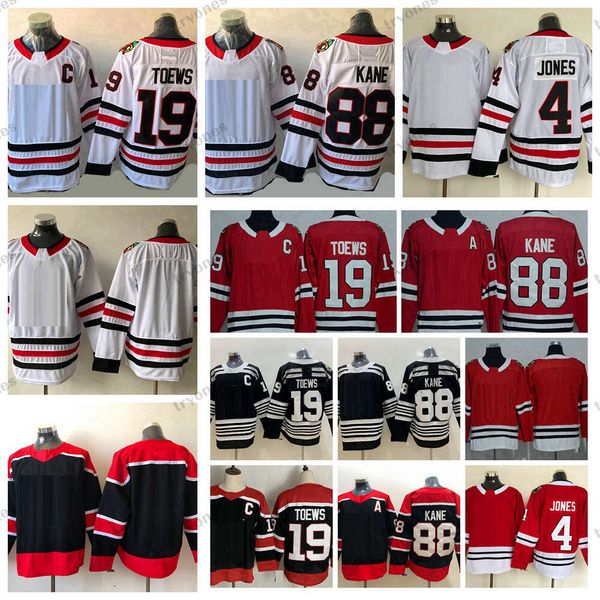 

hockey jerseys reverse retro 19 jonathan toews 88 patrick kane 4 seth jones jersey mens winter classic shirts, Black