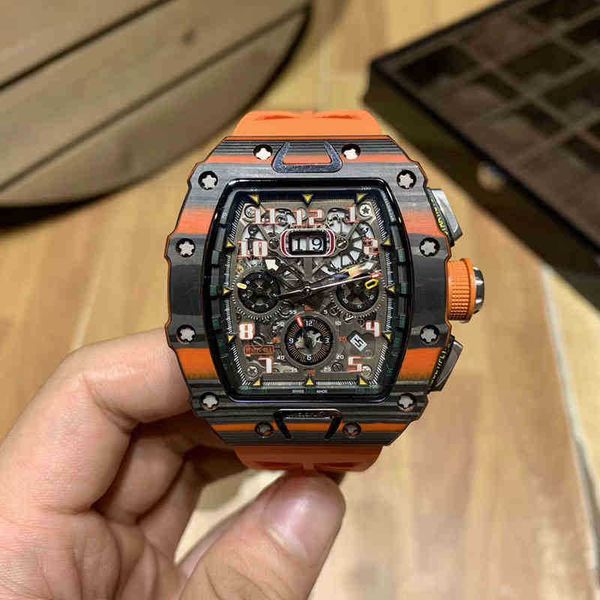

luxurious aaaaa watch richa millies mechanicla watches skeltondesigner mechanical wine barrel 11-03 automatic ers wristwatch, Slivery;brown