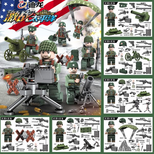 

dl71020 soldier minifigs the great battle of the pacific mini toy figures army military building blocks