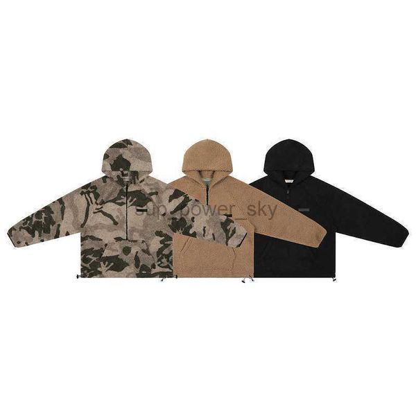 

men's jackets essential designer season 8 double line hooded polar jacket for men women coat, Black;brown