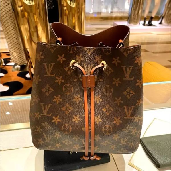 

4 colors women's bucket shoulder bags escale neonoe crossbody bag pu leather handbags adjustable strap fashion bagss louise vutton viut