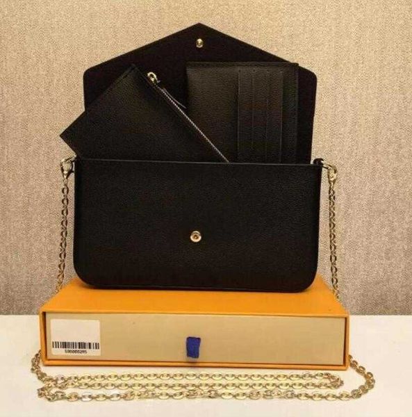 

3pcs set women shoulder bag classic luxurys designer handbag felicie