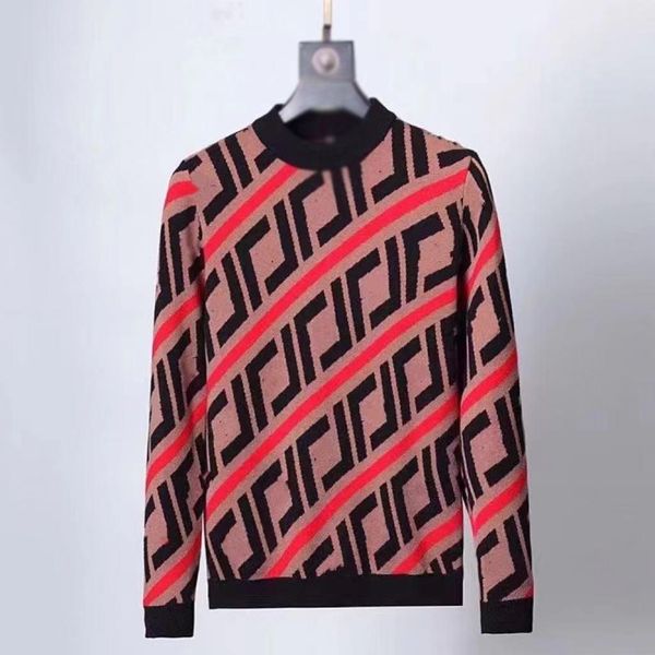 

men's and women's designer sweaters retro classic luxury sweater men's arm letter embroidery round neck comfortable high, White;black