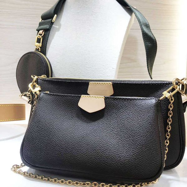 

women handbags purses bag crossbody three-piece combination genuine leather original box serial number luxurys designer bags shoulder cross